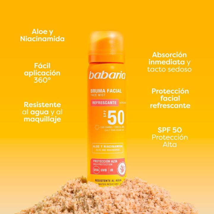 Babaria - Crema y Serum Ácido Hialurónico + Bruma Solar Facial | Rutina Facial Completa |Hidratante Facial Con… — oferta en Miravia