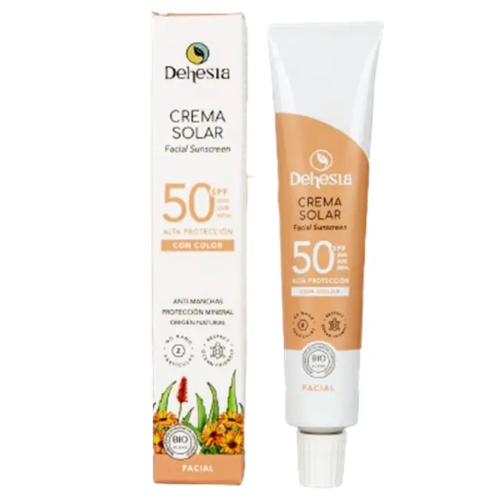 Crema Facial Solar SPF 50 Color Bio 30ml Dehesia - 1