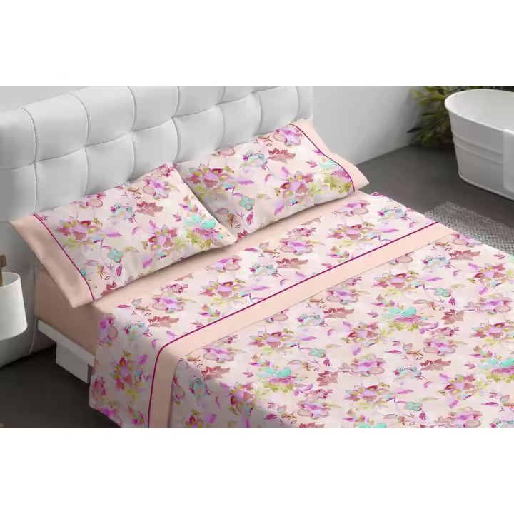 Juego de sábanas rosa 469 - 1