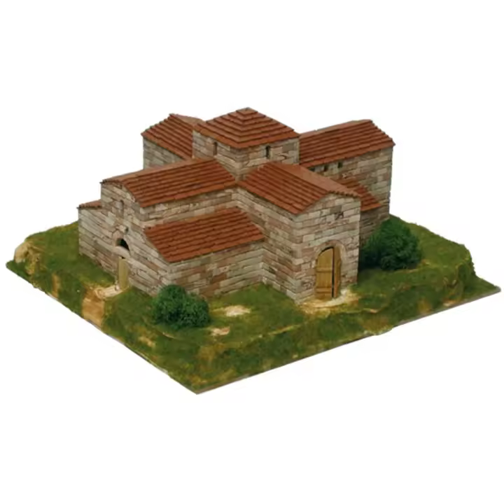 AEDES - IGLESIA DE SAN PEDRO DE LA NAVE - ESCALA 1/80 - AEDES 1102 - SET DE CONSTRUCCION A BASE DE PIEZAS DE CERAMICA - 1