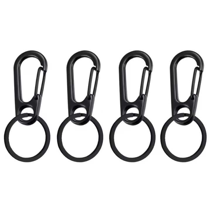 Llavero De Aleación De Zinc Con Hebilla De Calabaza Y Carabiner Llavero Antipérdida Para Coche Y Decoración De Cinturón Paquete De 4/10 - 1