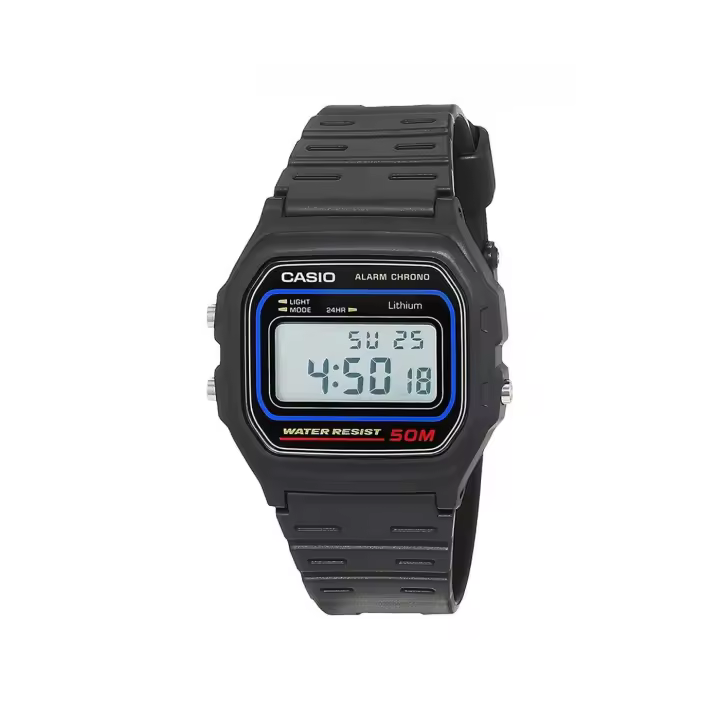 Casio W-59-1VQES - Reloj Vintage Classic para Hombre, Negro - 1
