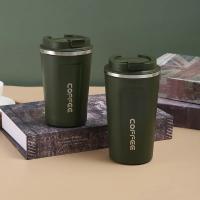 Taza Térmica De Acero Inoxidable 380/510ml Para Viaje Y Oficina Termo Antigoteo Con Capacidad Grande Y Estilo De Negocios - details 9