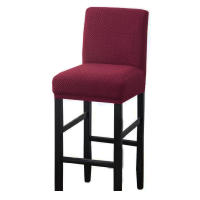 Cubierta De Silla Elástica De Spandex Con Trenzado Para Bar Stool Cubierta De Asiento Sólida Decoración Para Hogar Hotel Banquete Silla De Comedor Moderna - details 12