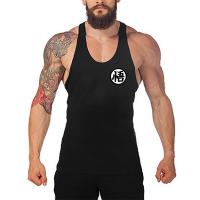 Top De Tanque Para Hombres Profesional Para Bodybuilding Estampado De Logo De Anime Japonés Y Wu Font Prenda De Gimnasio Con Dorsal Y Estilo Fitness Ropa De Verano Muscular Sin Capucha - details 1