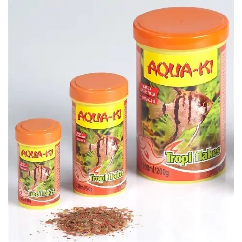 Aqua-Ki Tropi Flakes 20Gr. Comida para peces de agua caliente tropicales en Escamas - 1