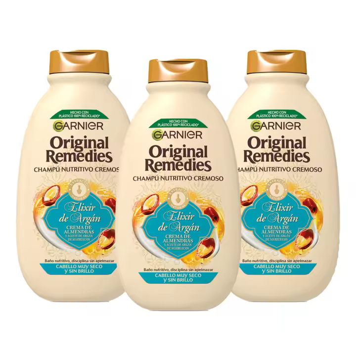 Garnier | Original Remedies Elixir de Argán Champú Nutritivo para pelo muy seco y rebelde - 400 ml - 1