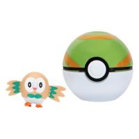 Figura Pokémon Clip'n'Go Poké Ball Rowlet & Nest Ball Raíz MERCHAN-STORE - details 0