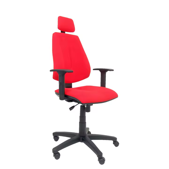 Piqueras Y Crespo Silla de Oficina Montalvos Bali Roja con Cabecero y Brazos Regulables - 1