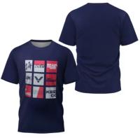 Camiseta De Badminton Para Hombre Con Estampado Rayado De Lujo Corta Secado Rápido Verano Deporte Tenis Casual O-Neck Polyester - details 19