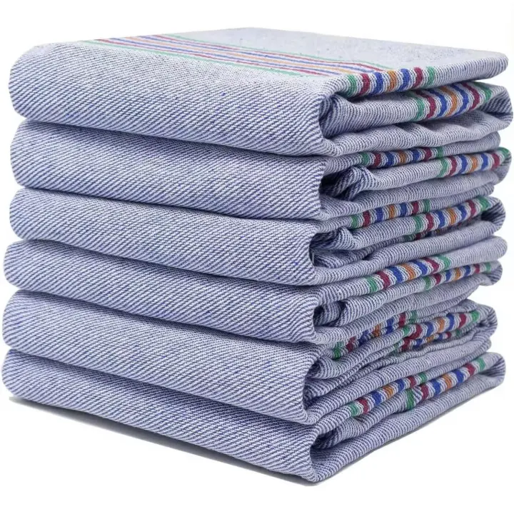 12 Paños de cocina 80% Algodón 20% Poliéster, absorbentes lavable, Bayeta suave y duradero - 1
