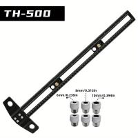 Regla De T Siquímetro Ajustable 300/500MM Para Carpintería 2 En 1 Marcado Y Perforación Herramienta De Marcado En Aluminio Para Trabajos De Madera - details 3