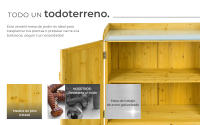 Tectake - Armario de jardín de madera VITA, Con superficie de trabajo galvanizada, Bandas de protección por 3 lados, Superficie amplia para trasplantar sus macetas o preparar la carne para la barbacoa, Con estante  98 x 48 x 95 cm - details 1
