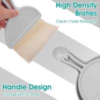 Juego de limpiezas pequeño de escaba y receptor, juego de Cables portátiles para mesa, Mesa de Comedor, Barredora de migas, herramientas de limpiezas para oficina (GRIs) - details 1