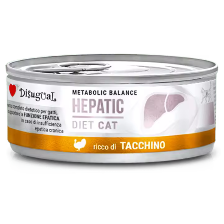 Disugual Diet Cat Húmedo Pavo Hepatic 85gr – Alimento Hepático para Gatos - 1