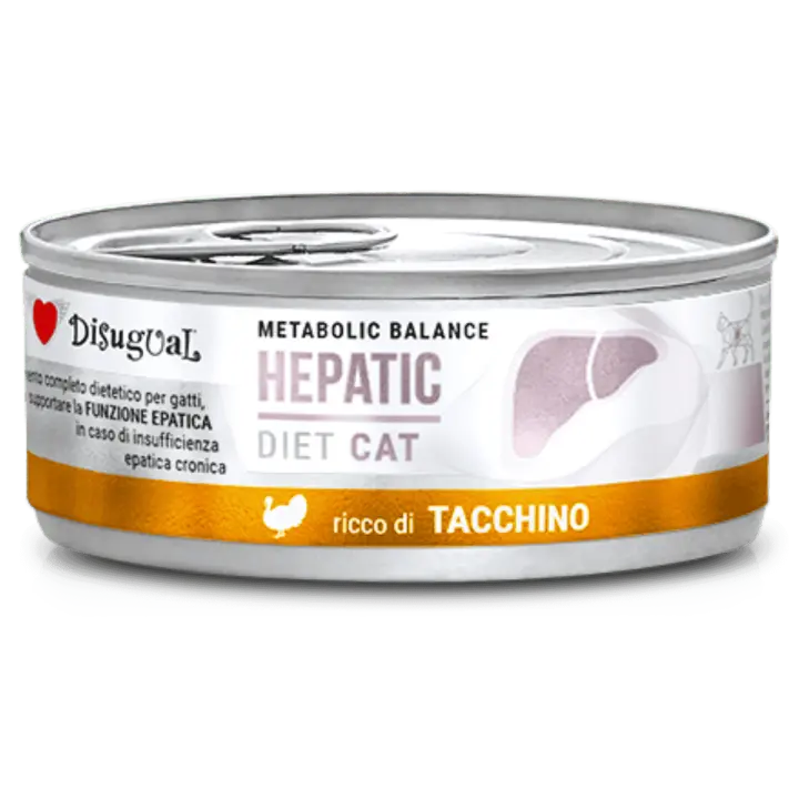 Disugual Diet Cat Húmedo Pavo Hepatic 85gr – Alimento Hepático para Gatos - 1