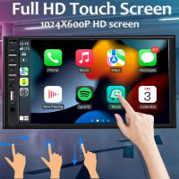 Estéreo De Coche 7 Pulgadas 2 Din Con Pantalla Táctil HD Reproductor De Vídeo CarPlay Android Auto Cámara Trasera Link Espejo USB/TF/BT Para In-Dash - details 6
