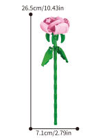 Bloques De Construcción Para Niñas Y Niños Series De Ramas De Flores Coloridas Adornos Para Escritorio De Hogar Juguetes Educativos De Artesanía Con Micro Bloques De Plástico ABS - details 14