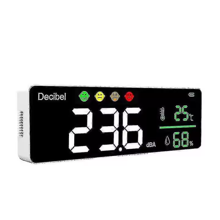 Para El medidor de sonido digital decibel dm1306d, clear ruid detector con temperatura y humedad Monitores - 1