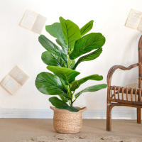 Arbusto De Ficus Artificiales Nórdicos En Maceta 35-63cm Decoración De Hogar Y Jardín Estilo Silken Tree Para Exposiciones Y Ambientes Al Aire Libre - details 0