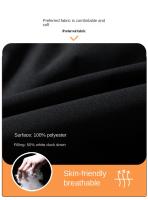 Chaqueta De down Para Hombre Talla Grande Invierno Abrigo Casual Con Capucha Cremallera Y Bolsillos Sin Mangas Aislada Y Gruesa - details 2