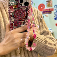 Cadena De Teléfono Con Pentagrama Y Borlas Rosa Para Mujeres Y Niñas Joyería De Moda Para Celebraciones Y Uso Diario Decoración Para Fundas De Teléfono - details 1
