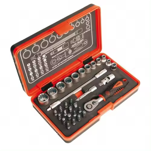 LLAVE VASO 1/4"+ACC.32 PC.RATIO- EHLIS - 1