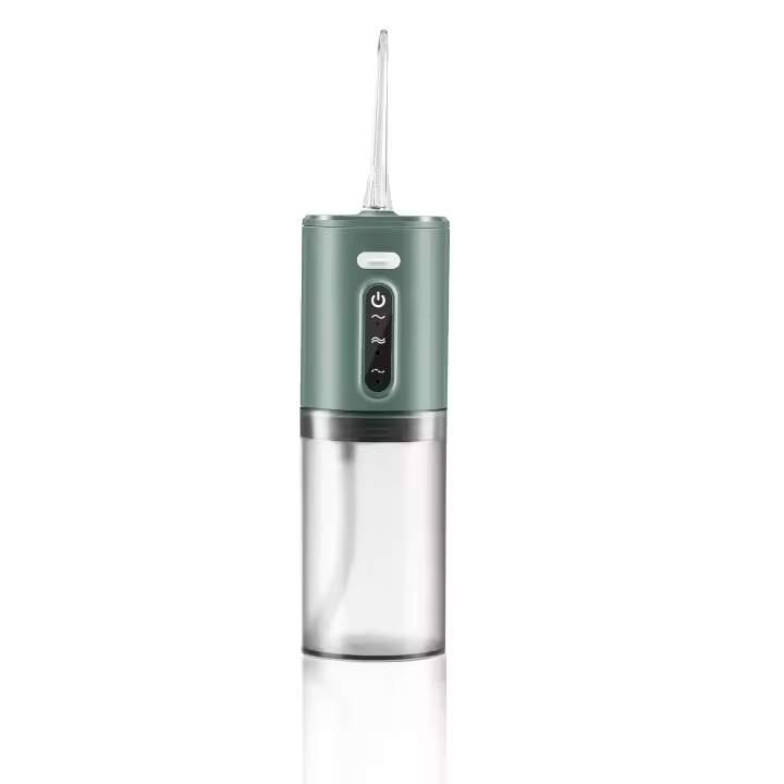 Irrigador bucal profesional inalámbrico para dientes, recargable para todos los dientes, con 5 puntas de chorro para viaje y hogar - 1