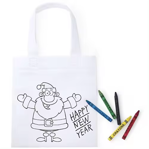 Disok Lote de 20 Bolsas Navidad para Colorear con 5 Ceras - Regalos Navidad Infantiles Niños Originales Infantiles - 1