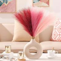 9Pcs Pampas De Poliéster Artificiales Decoración De Flores Silken Para Bodas Y Fiestas Arreglo Floral Para Hogar Y Jardín - details 2