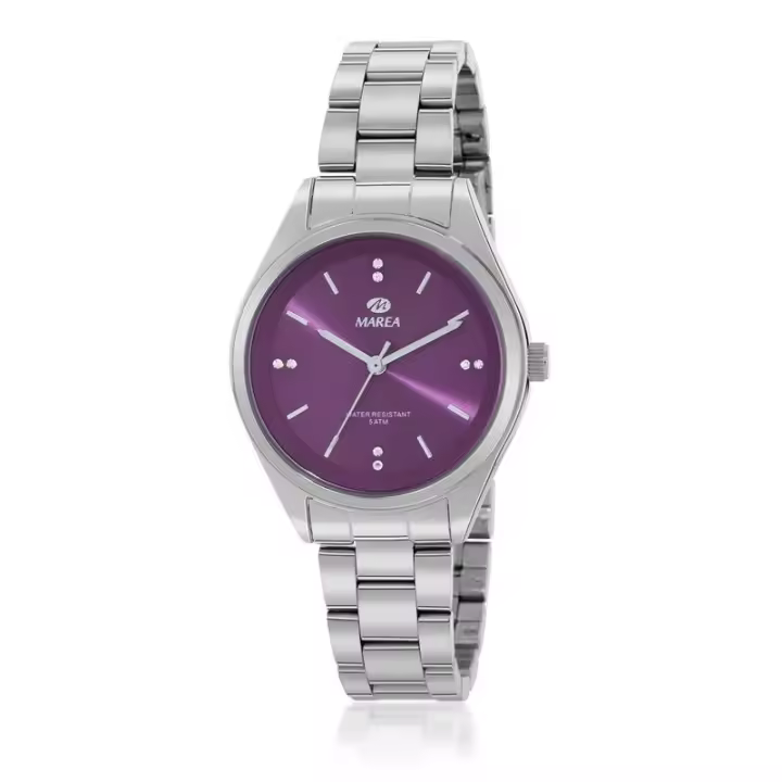 Reloj Marea army plata esfera lila, Ref: B41330/3 - 1