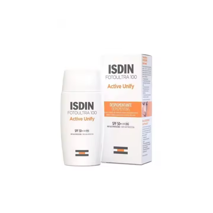 Isdin Fotoultra Active Unify SPF 50+ 50ml - Protector Solar Facial con Acción Despigmentante - 1