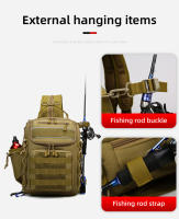 Mochila De Camping Y Pesca Para Hombres Mochila De Deportes Al Aire Libre Mochila De Trekk Ing Y Senderismo Bolsa De Mano Para Viajes Con Diseño Multibolsillo Y Correa De Hombro - details 3