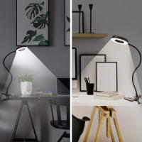 Lámpara De Escritorio Con 48 LEDs Luz De Lectura USB Ajustable En 3 Niveles Protección Ocular Gooseneck Flexible 360° Luz De Libro Para Cama - details 9