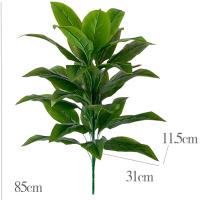 Planta Artificial De Tamaño Grande 68-85cm Ramas Tropicales Falsas Hojas De Árbol Reales Para Decoración De Jardín Y Hogar Material De Plástico - details 5
