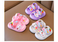 Sandalias De Flor Para Niñas Con Suela Suave Y Diseño De Conejo Antideslizante Zapatos Para Bebés De Dibujos Animados Adorables Talla 4-6Años - details 0