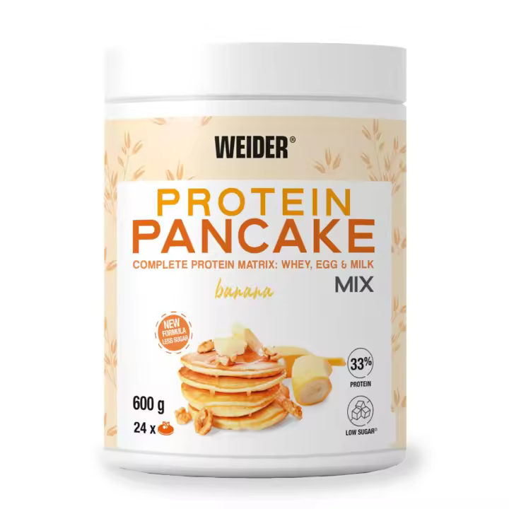 Weider Protein Pancake - Complete Protein Matrix: Whey, Egg & Milk - 600 grs - Banana - 1