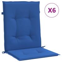 vidaXL Cojín silla jardín respaldo bajo 6 uds tela Oxford Color Antracita,  Gris,  Crema y mas Cojín Decorativo de Asiento Cojines de muebles de salon - details 3