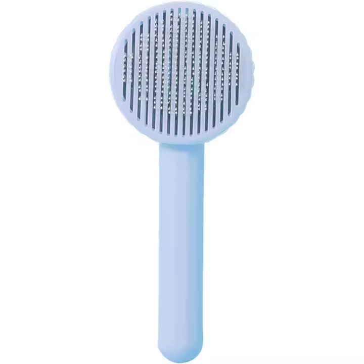 Verde Suministros para Mascotas Pet Grooming Peine Elimina el Pelo Enredado Pelo Esponjoso Gato de Mano Cepillo de Masaje para Mascotas - 1