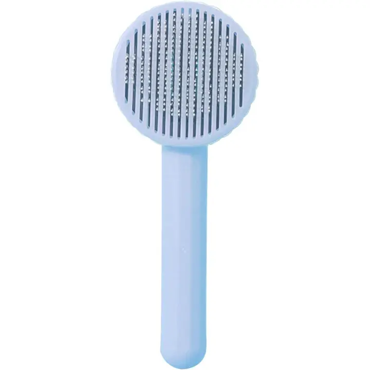 Verde Suministros para Mascotas Pet Grooming Peine Elimina el Pelo Enredado Pelo Esponjoso Gato de Mano Cepillo de Masaje para Mascotas - 1
