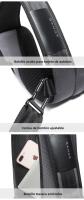 BANGE Bolso Transversal Antirrobo Para Hombres Bolsa De Hombro Mensajero Impermeable Bolsa De Pecho Para Viajes Cortos - details 15