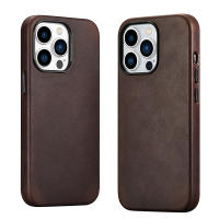 Funda de cuero genuine suave para iPhone 14 Pro Max, Funda de negocios de calidad para iPhone 15 Pro Max, Carga magnética, Funda trasera de teléfono - details 1