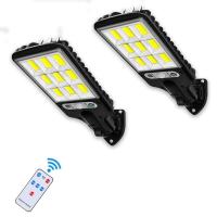 LED Solar street lamp Indoor Outdoor Waterproof Human Body Sensor Lamp Light with Remote Control Camping Garden Courtyard Linear Lighting - details 0