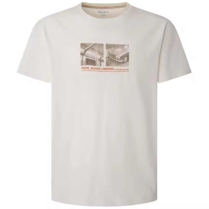 Camiseta de Manga Corta Pepe Jeans Riane para hombre en color blanco - 1