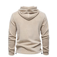 Nuevo estilo de otoño e invierno para hombre, sudadera de manga larga con media cremallera y cuello alto, cuello alto, top de forro polar para hombre moderno y versátil - details 25