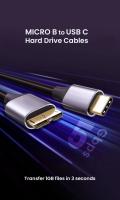 Cable De Transferencia USB C a Micro B NIERBO Braided USB 3.0 Tipo C Macho a Micro B Macho Para MacBook Toshiba Canvio - details 0