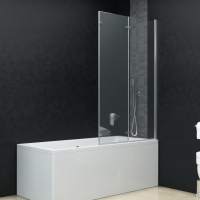 vidaXL Mampara de ducha plegable 3 paneles ESG 130x138 cm - details 2