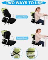 FAOKZE Cojín de Soporte Lumbar Ergonómico,Cojín Lumbar de Memoria para casa, Oficina, Coche, Viajes. Cojin Lumbar with Funda antiestática, Adgradable PARA LA Cuero y para una Postura cómoda - details 3