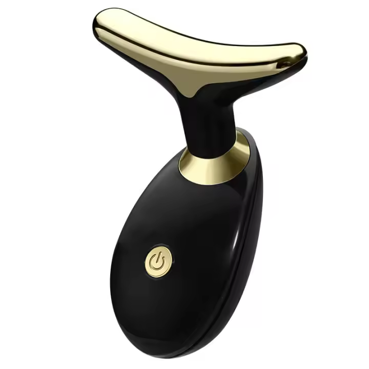 Masajeador De Levantamiento Facial Y Cuello EMS Dispositivo De Tensión De Pelo Antiarrugas Eliminador De Doble Mentón Electrónico - 1