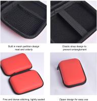 Funda Rígida para Portable External SSD - Funda de Viaje con 2 Compartimientos Interiores (Rojo) - details 2